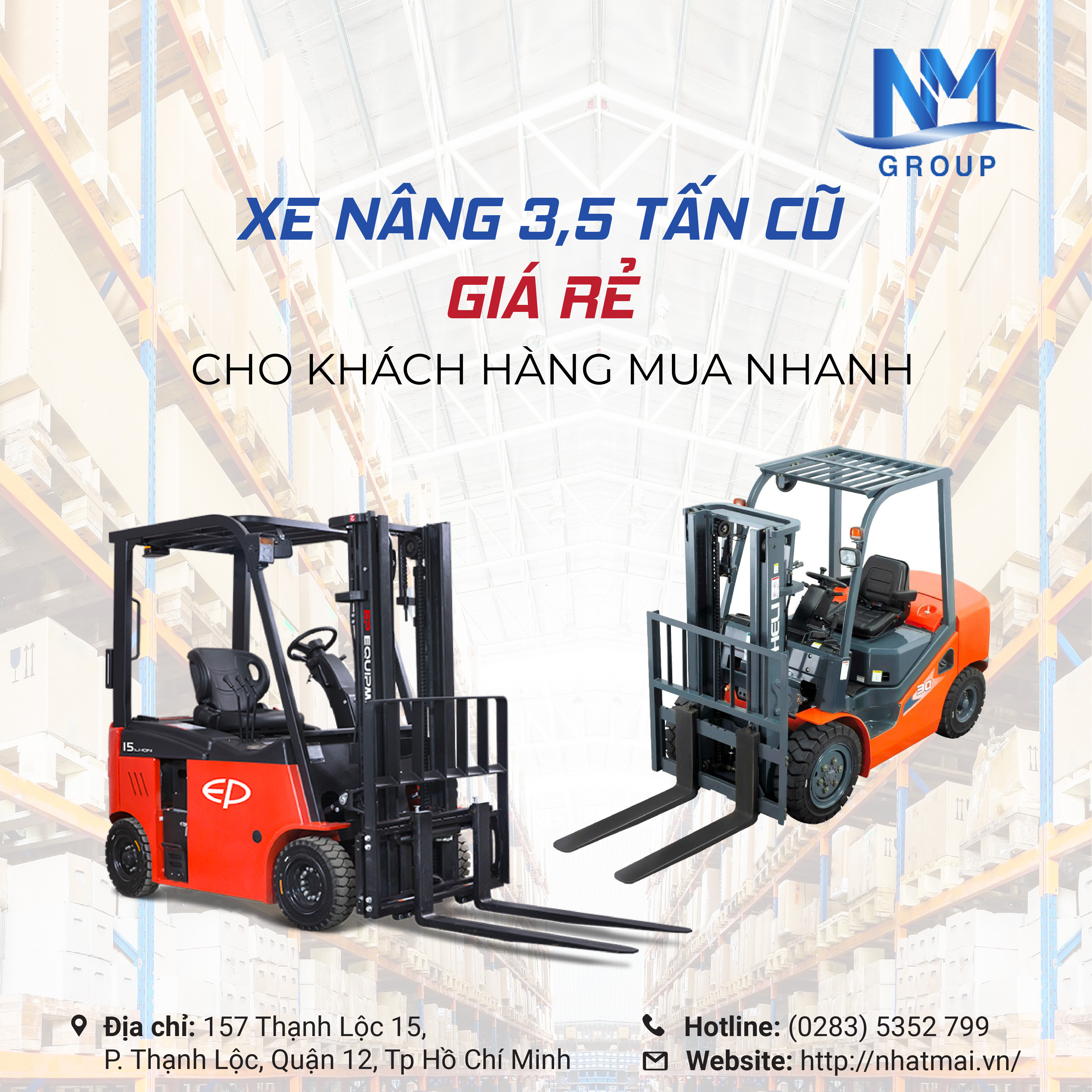 XE NÂNG 3,5 TẤN CŨ GIÁ RẺ CHO KHÁCH HÀNG MUA NHANH