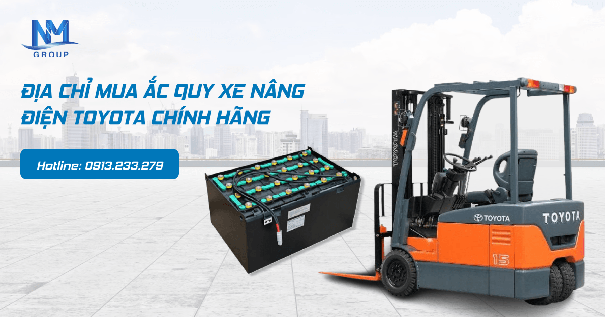 Ắc quy xe nâng điện Toyota 01